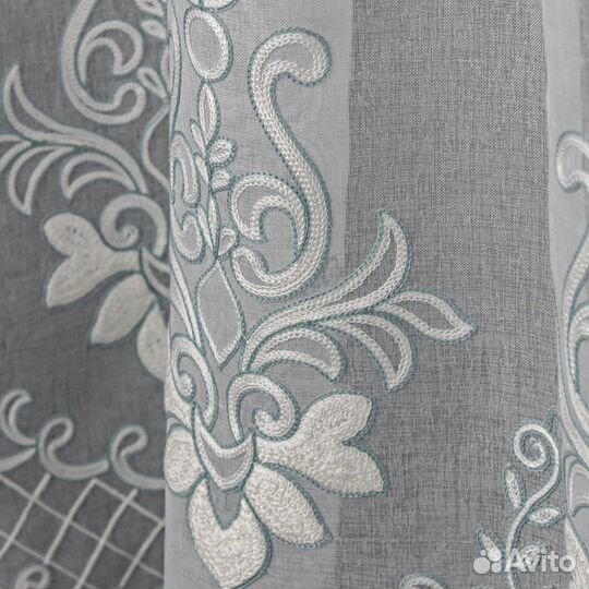 Тюль Флоренция бирюзовый