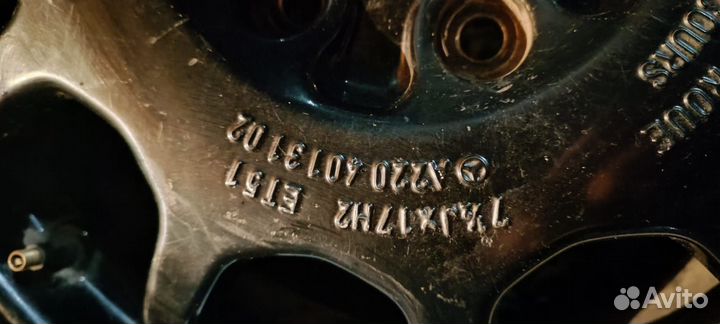 Запаска w220 мерседес