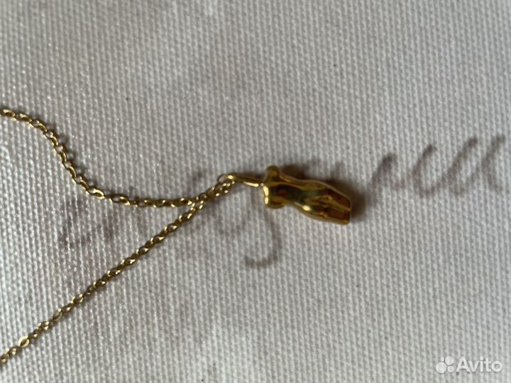 Кулон тело женская фигура с цепочкой