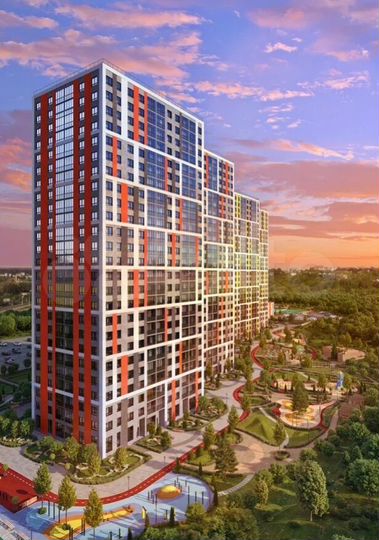 1-к. квартира, 40,4 м², 10/25 эт.