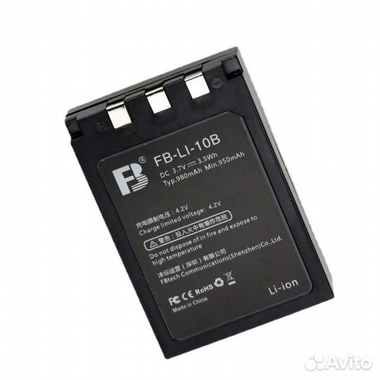 Аккумулятор FB LI-10B для Olympus U300 U400 U410 U