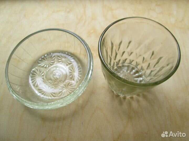 Посуда стекло, графины, вазы, рюмки, стопки, СССР