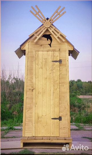 Дачный туалет с лебедем SAA
