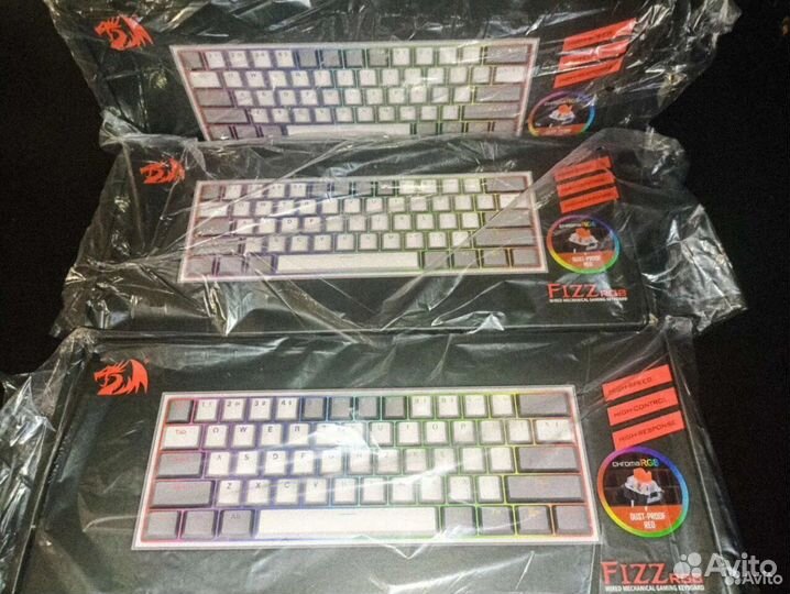 NEW Механическая клавиатура redragon Fizz K617 RGB