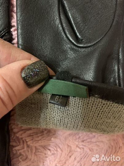 Перчатки женские кожаные новые