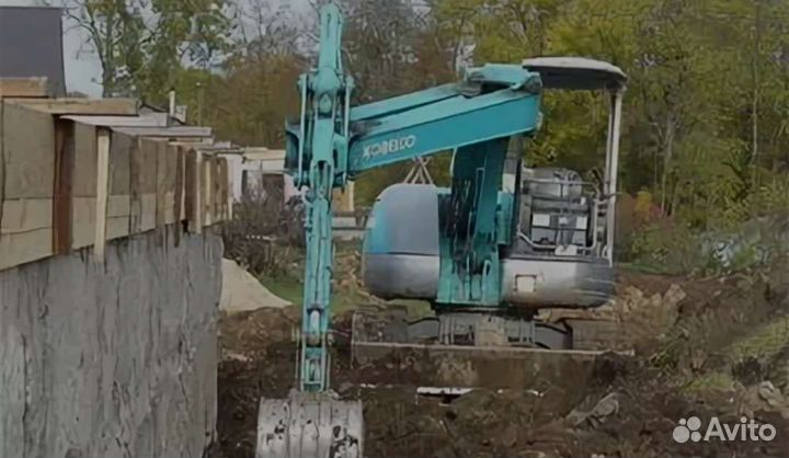 Услуги мини экскаватора, гидробура 5тонн