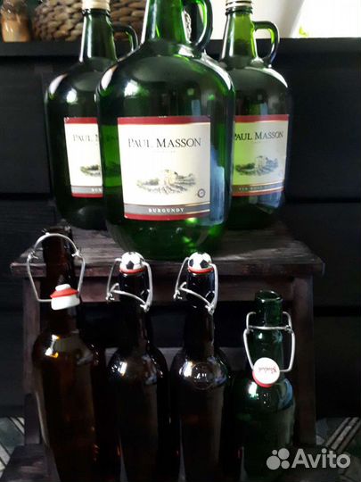 Бутылки 4л./Бутылки с бугельной пробкой, 10 шт