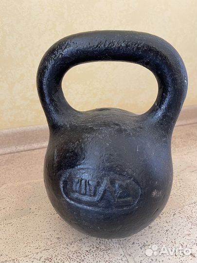Гиря чугунная 16 кг советская