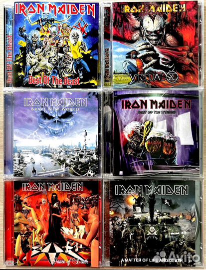 Музыкальные cd диски Iron Maiden есть все альбомы