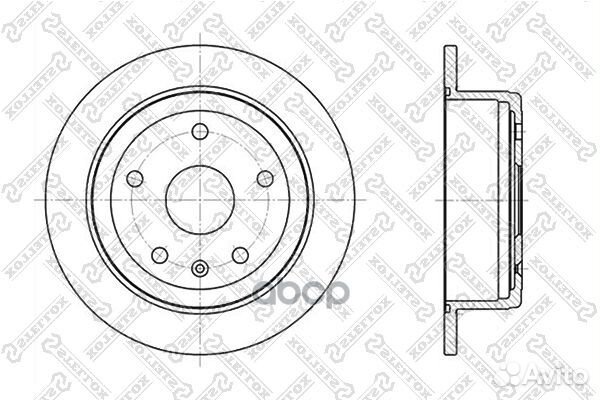 6020-5005-SX диск тормозной задний Daewoo Lega