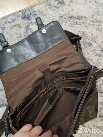 Мужской кожаный портфель ostin