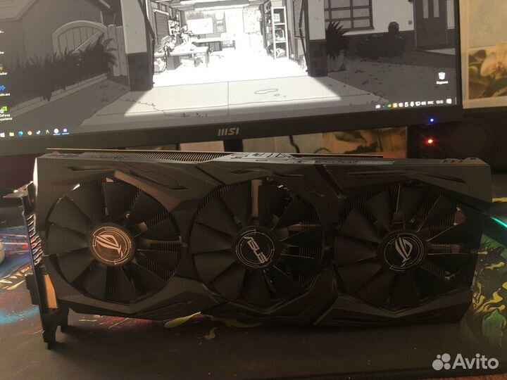 Видеокарта gtx 1060 6gb asus strix