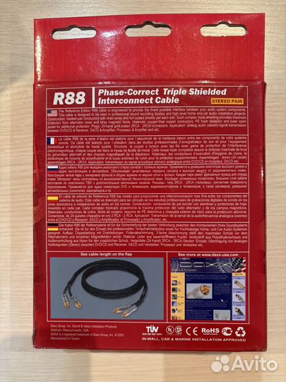 Daxx R88,2Rca-2Rca/2,5 метра