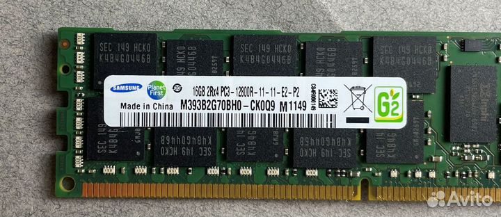 DDR3 ECC REG samsung 16GB 1600 MHz 2Rx4 Server