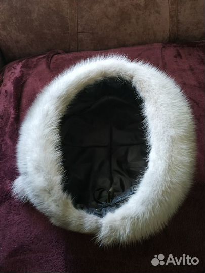 Шапка берет норковый