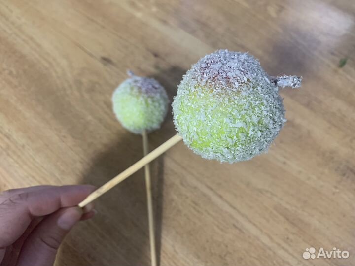 Пасхальный декор Яблоки в букет Предметы декора