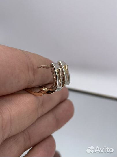 Золотые серьги 5.43 гр