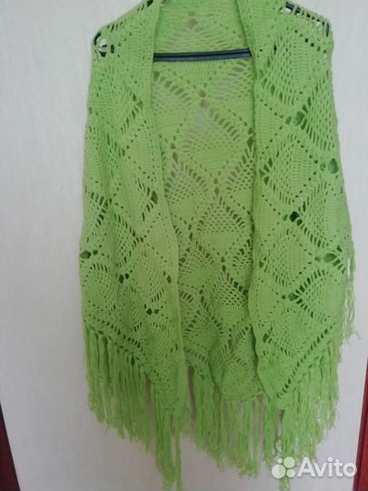 Платок/палантин вязаный крючком
