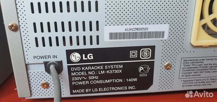 Музыкальный центр с караоке LG LM-K3730X