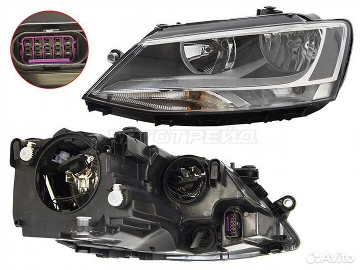 Фара volkswagen jetta 11-14