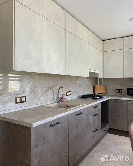 Кухонный гарнитур без ручек мок 0832846