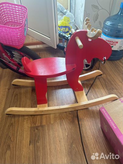 Качалка лошадь IKEA икеа лось деревянный