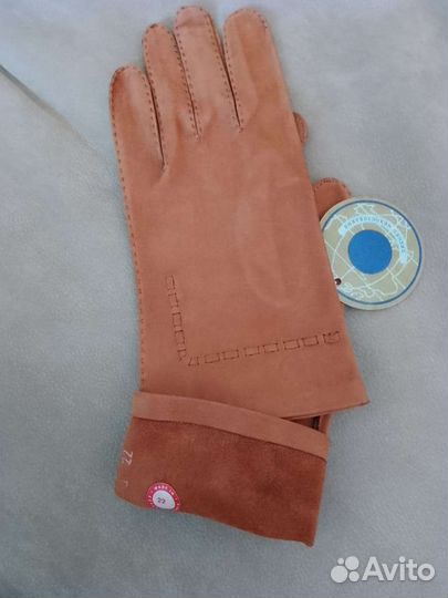 Перчатки новые, мужские, замшевые 