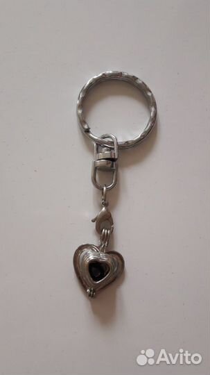 Брелок с сердечком и жемчужиной