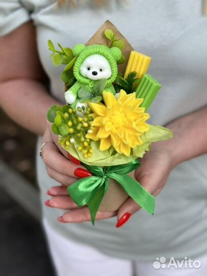 Букет из мыла учителю к 1 сентября, цветы в школу
