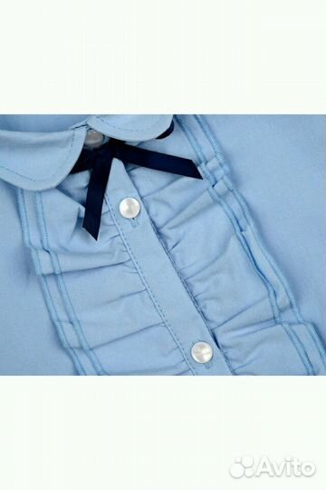 Хлопковая блузка (размеры 128, 134, 140, 146)