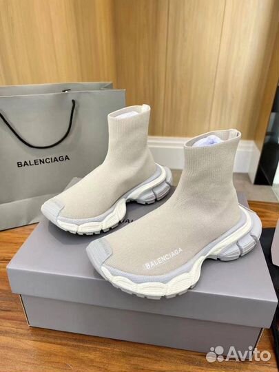 Кроссовки носки женские Balenciaga текстиль