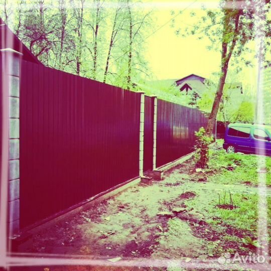 Забор из профнастила