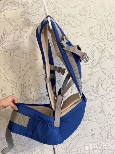 Слинг-кенгуру эргорюкзак хипсит Airbao синий