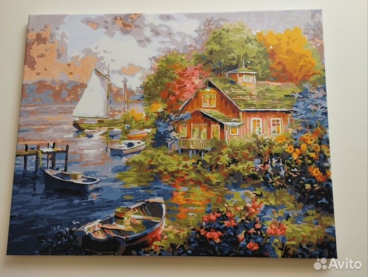 Картины по номерам раскрашенная