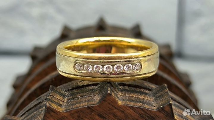 Золотое кольцо с Бриллиантами 585 пробы массой 4.7
