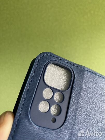 Чехол книжка xiaomi redmi note 11/11s синий