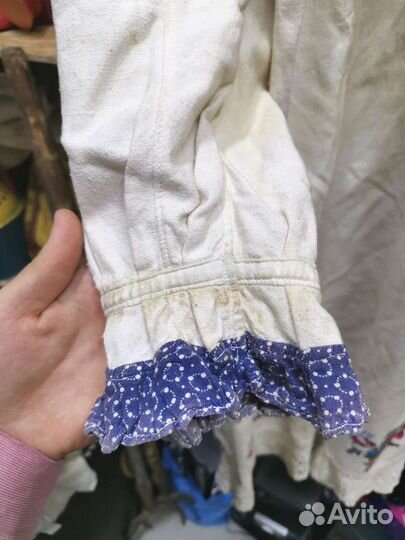 Платье Хлопок Вышивка Кружево Лот 18