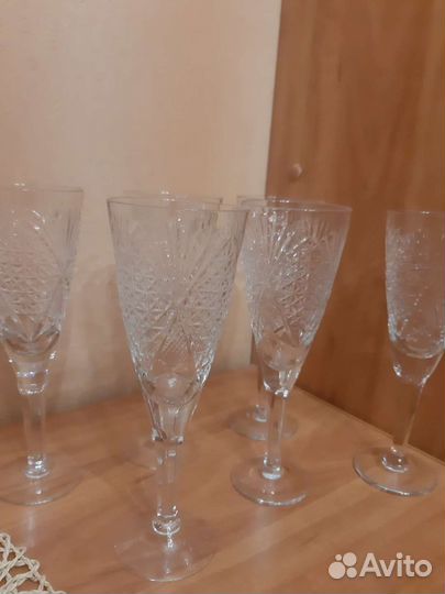 Фужеры хрустальные СССР