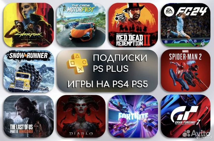 Игры на PS4 & PS5 и Подписки Турецкие