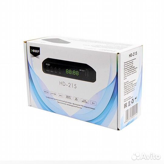 Ресивер эфирный (приставка тв) DVB-T2 HD HD-215, п