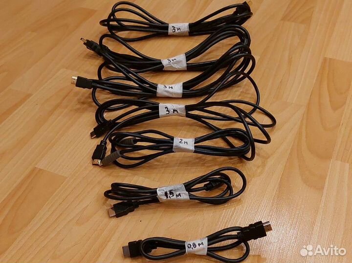 Кабель hdmi в ассортименте от 0,8 до 3 м