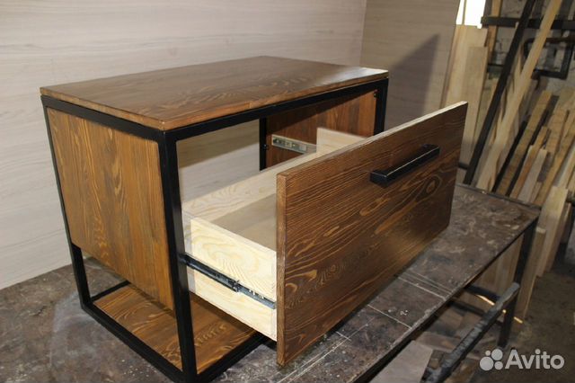 Тумба под раковину в стиле лофт