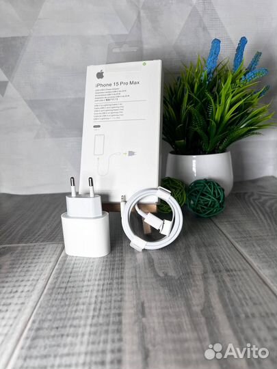 Комплект быстрая зарядка для iPhone 25W