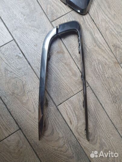 Хром молдинги на бампер гранта фл