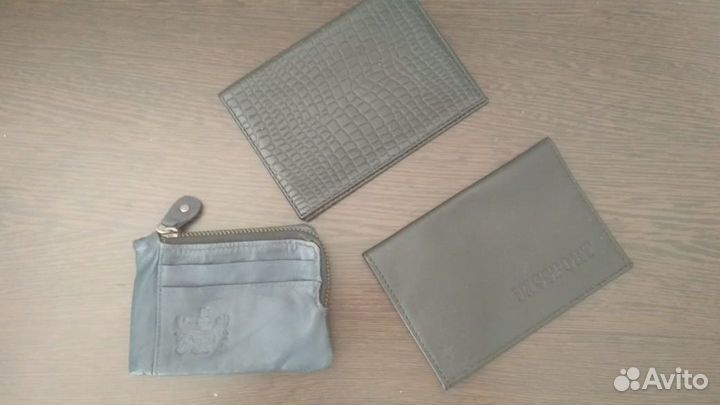 Набор: обложка на паспорт 2 шт + кошелек