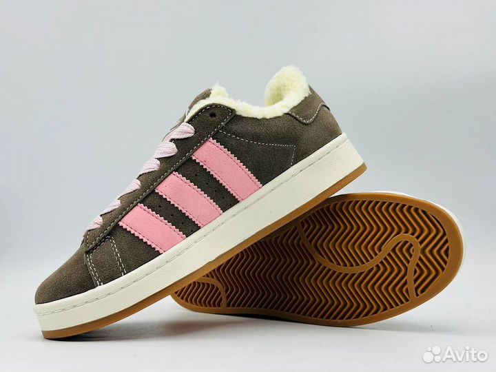 Кроссовки Adidas Campus С Мехом Размеры 36-41