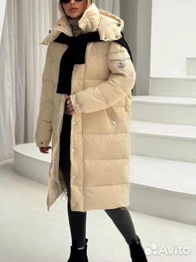 Пуховик женский зимний с капюшоном SML