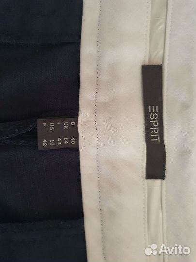 Брюки женские Esprit прямые плотный лен