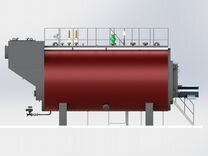 Паровой котел газовый водогрейный