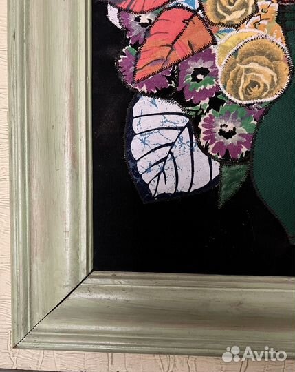 Картина Аппликация. Пэчворк.Ручная работа